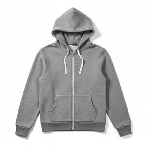 H&M Divided Mens Full Zip Hoodie Gray S Athleisure Sporty Minimalist Casual Gym